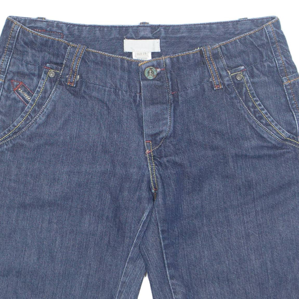 DIESEL Womens Denim Shorts Blue Relaxed S W28