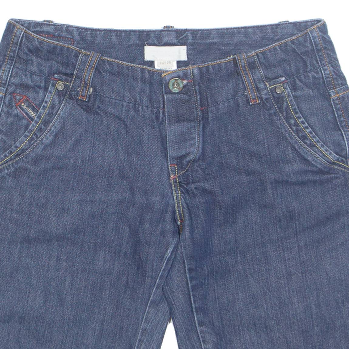 DIESEL Womens Denim Shorts Blue Relaxed S W28