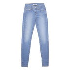 LEVI'S 710 Womens Jeans Blue Slim Skinny Denim Medium W25 L32 Stretch Zip
