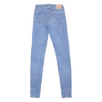 LEVI'S 710 Womens Jeans Blue Slim Skinny Denim Medium W25 L32 Stretch Zip