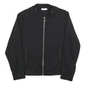 LA REDOUTE Womens Black Jacket UK 8 Polyester Zip Plain Stylish Lightweight
