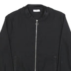 LA REDOUTE Womens Black Jacket UK 8 Polyester Zip Plain Stylish Lightweight