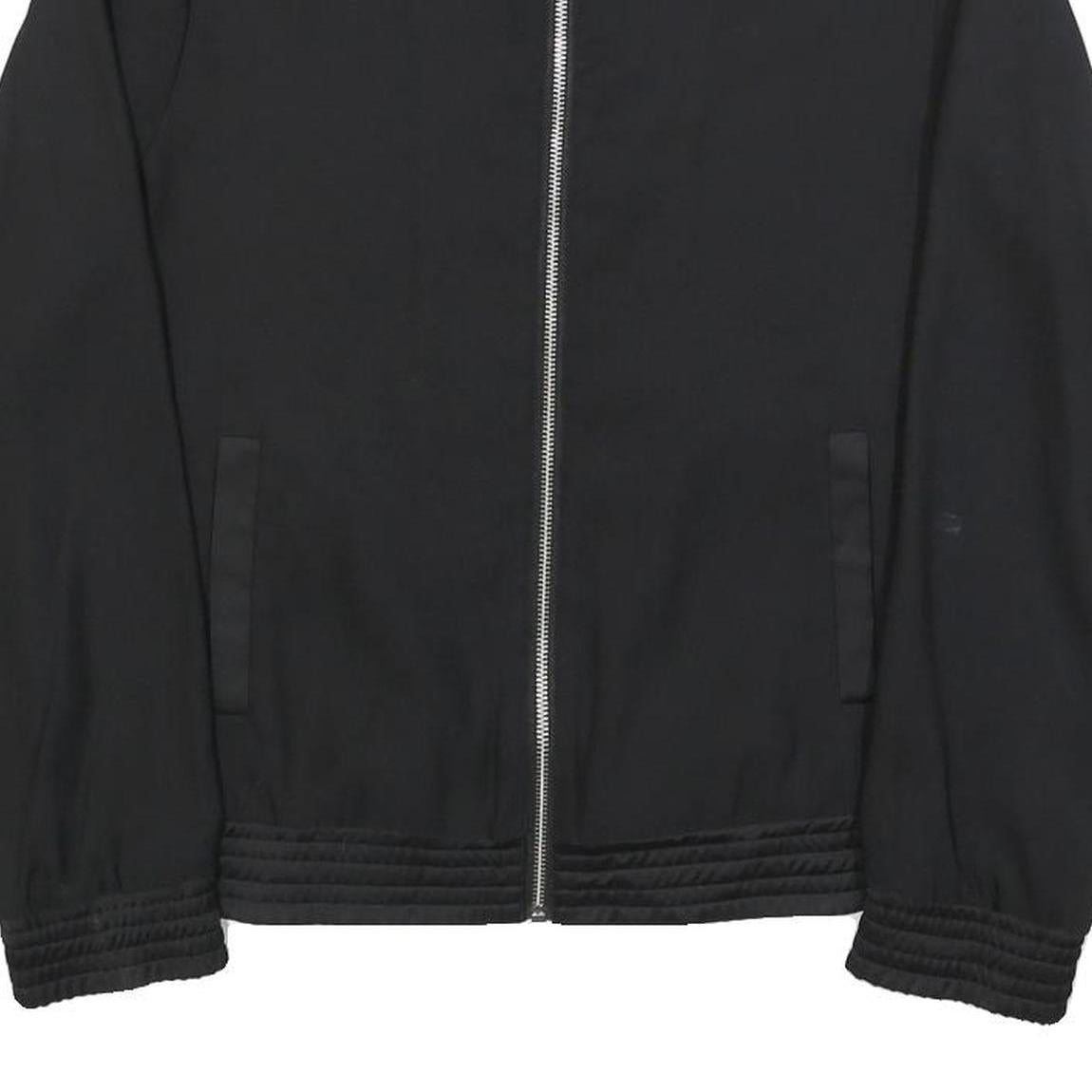 LA REDOUTE Womens Black Jacket UK 8 Polyester Zip Plain Stylish Lightweight