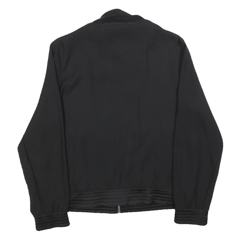 LA REDOUTE Womens Black Jacket UK 8 Polyester Zip Plain Stylish Lightweight