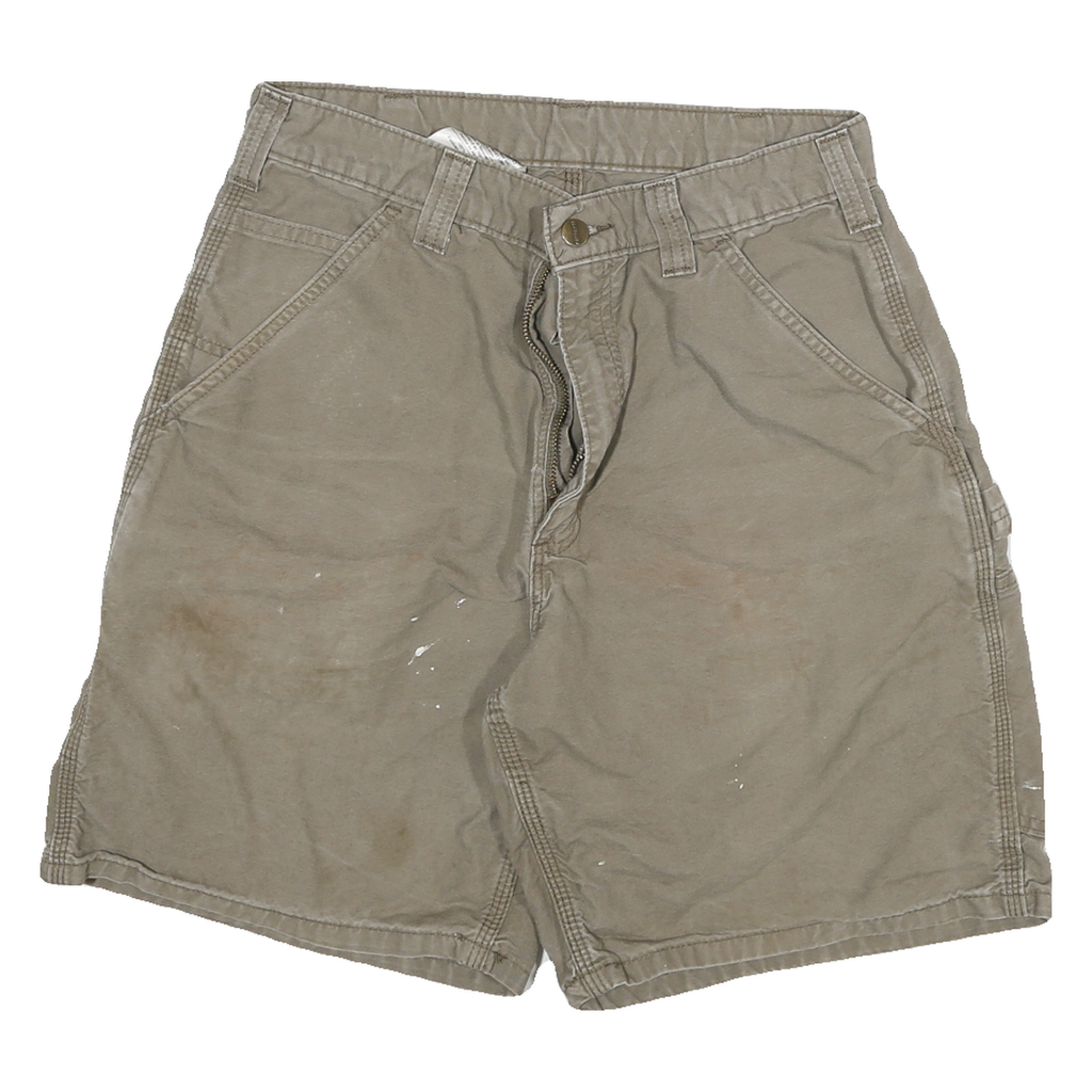 CARHARTT Mens Cotton Blend Beige Casual Workwear Shorts L W28 Durable Fit