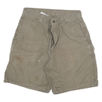 CARHARTT Mens Cotton Blend Beige Casual Workwear Shorts L W28 Durable Fit