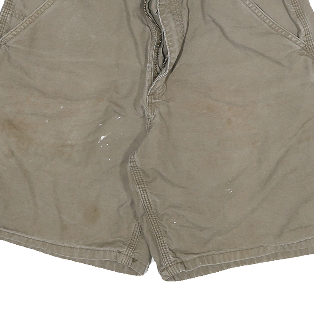 CARHARTT Mens Cotton Blend Beige Casual Workwear Shorts L W28 Durable Fit