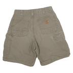 CARHARTT Mens Cotton Blend Beige Casual Workwear Shorts L W28 Durable Fit