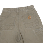 CARHARTT Mens Cotton Blend Beige Casual Workwear Shorts L W28 Durable Fit