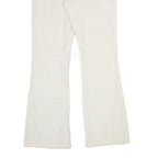 LEVI'S Womens Cotton Blend White Regular Flared Trousers W30 L32 Stylish Comfort