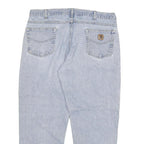 CARHARTT Mens Regular Fit Light Blue Denim Jeans W40 L30 Zip Closure