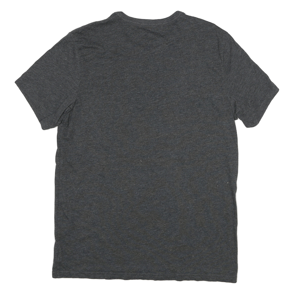 CALVIN KLEIN Mens Grey Crew Neck Short Sleeve T-Shirt M Cotton Blend Logo Print