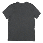 CALVIN KLEIN Mens Grey Crew Neck Short Sleeve T-Shirt M Cotton Blend Logo Print
