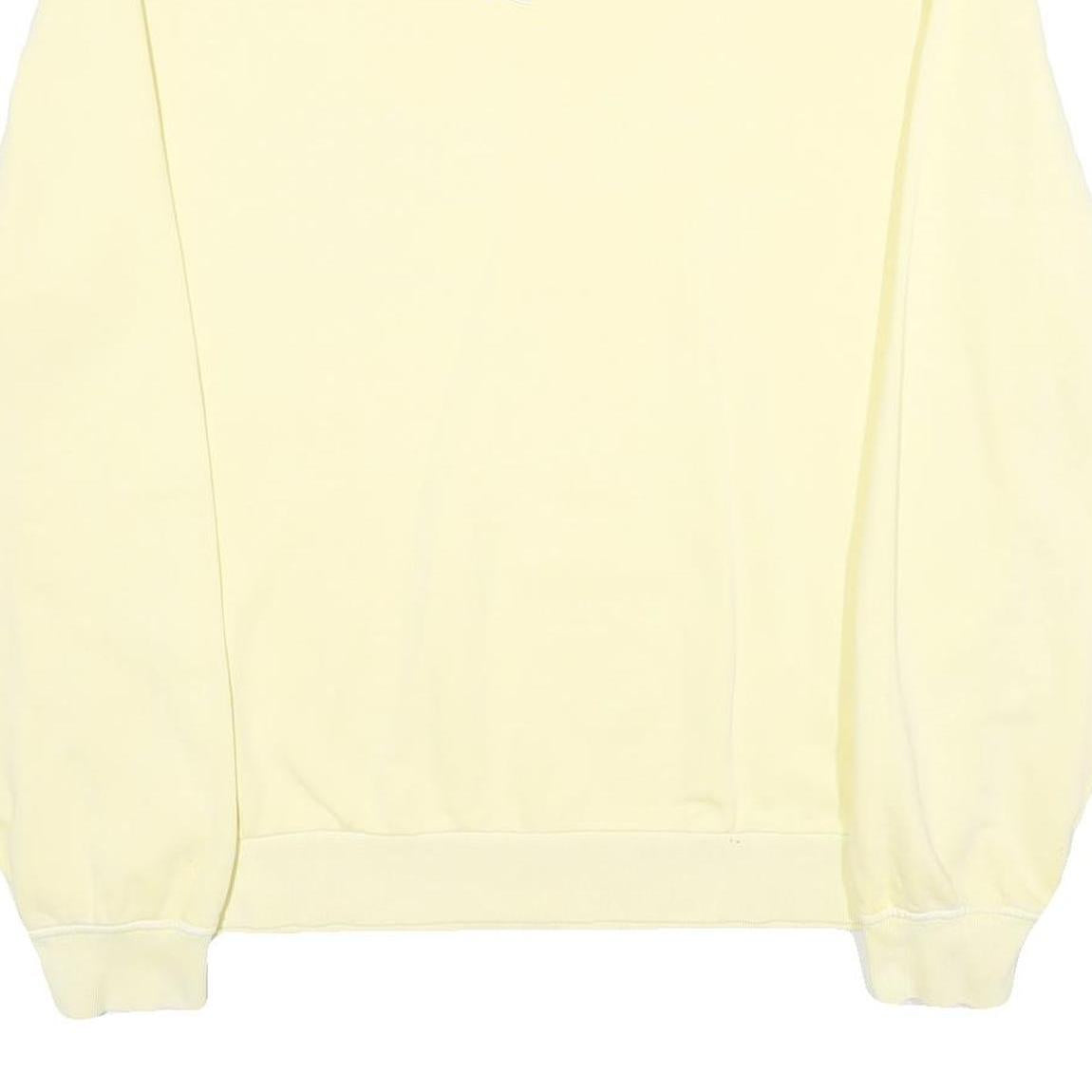 KARL KANI Mens Cream Sweatshirt Crew Neck M Casual Cotton Pullover Lightweight