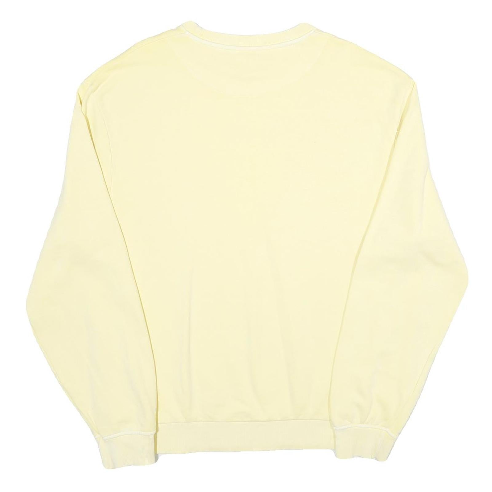 KARL KANI Mens Cream Sweatshirt Crew Neck M Casual Cotton Pullover Lightweight