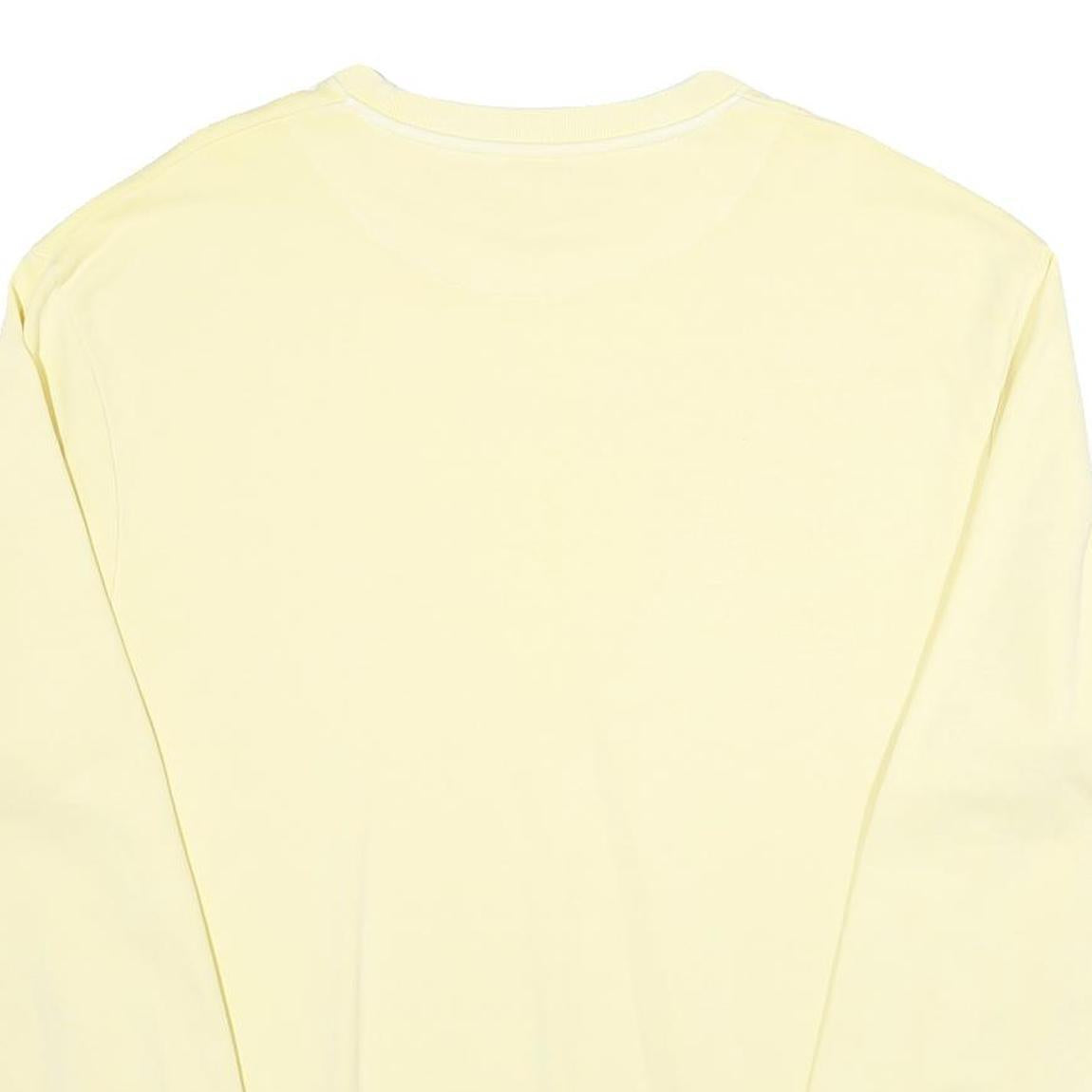 KARL KANI Mens Cream Sweatshirt Crew Neck M Casual Cotton Pullover Lightweight