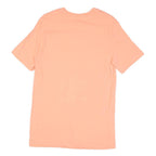 NIKE Mens Peach Graphic T-Shirt M Short Sleeve Crew Neck Cotton Blend Casual