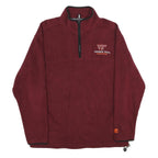STARTER Mens Maroon Virginia Tech Hokies Patterned Jumper Crew Neck Basic Knit L