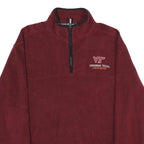 STARTER Mens Maroon Virginia Tech Hokies Patterned Jumper Crew Neck Basic Knit L