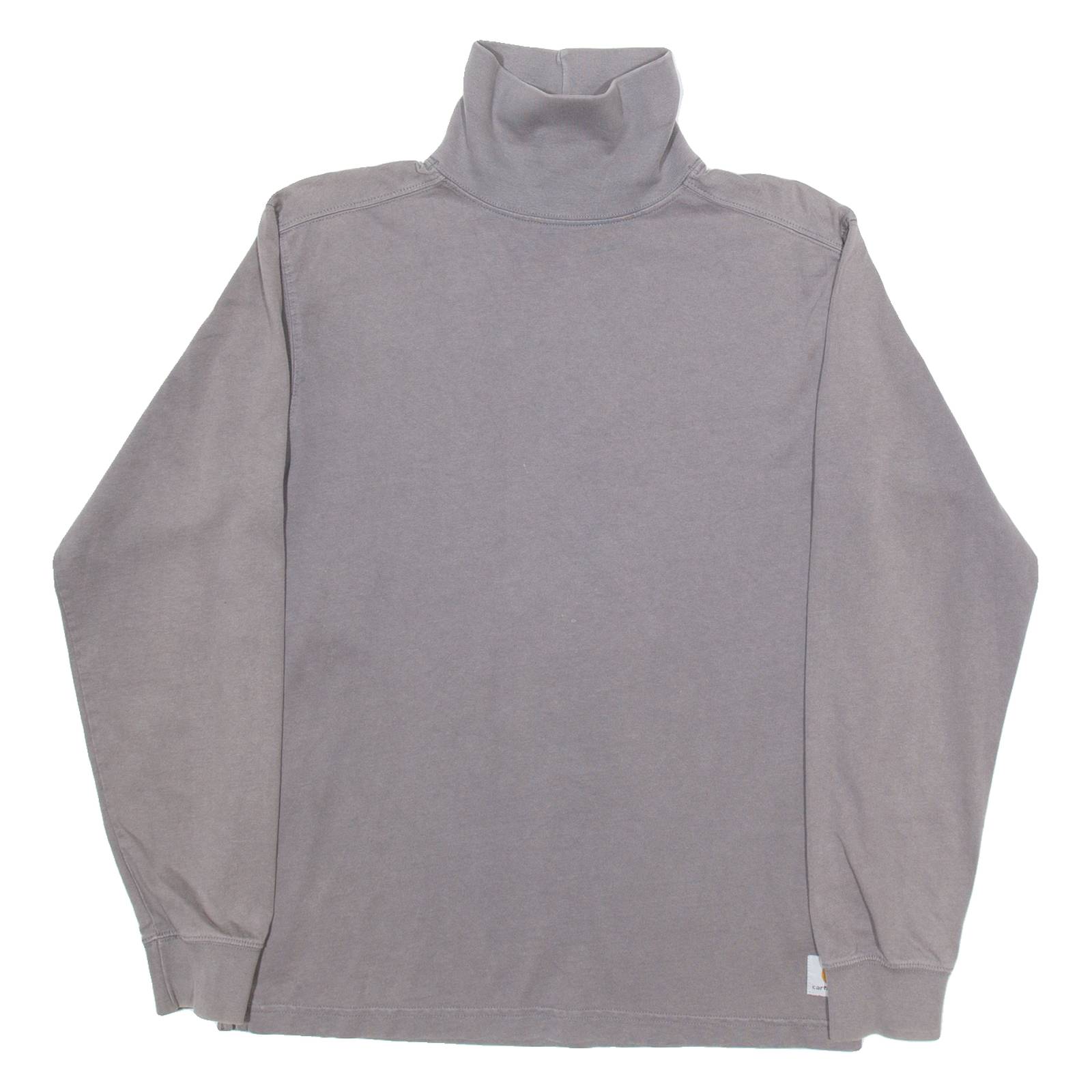 CARHARTT Mens Jumper Grey Roll Neck Tight Knit M