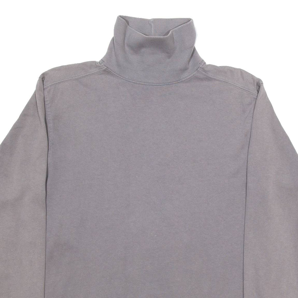 CARHARTT Mens Jumper Grey Roll Neck Tight Knit M