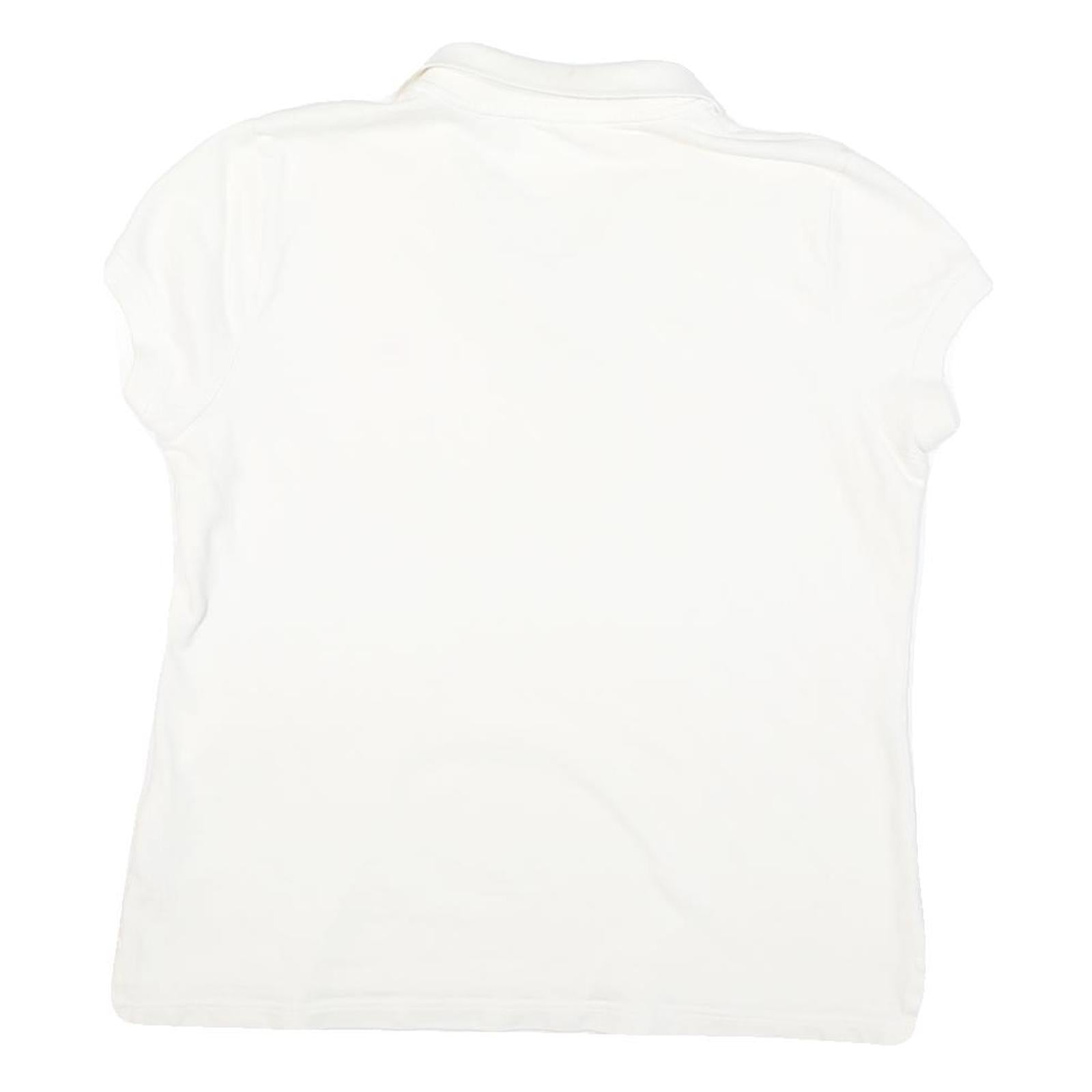 RALPH LAUREN POLO JEANS COMPANY Womens White Short Sleeve Plain XL Cotton Blend