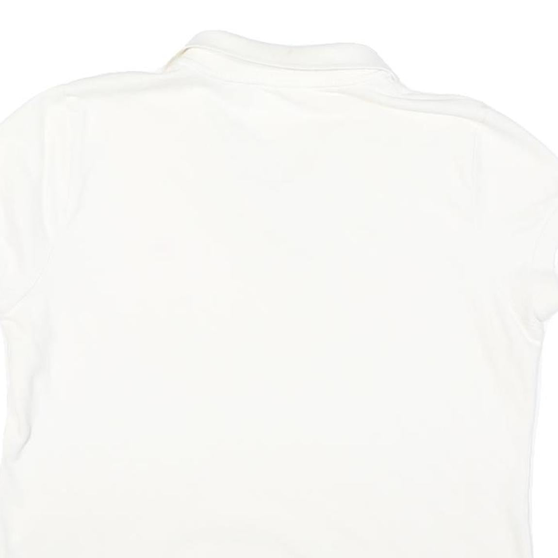 RALPH LAUREN POLO JEANS COMPANY Womens White Short Sleeve Plain XL Cotton Blend