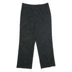 TOMMY HILFIGER Womens Cotton Blend Black Regular Straight Trousers W32 L30