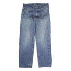 CARHARTT WIP Mens Relaxed Blue Denim Light W32 L32 Cotton Jeans Zip