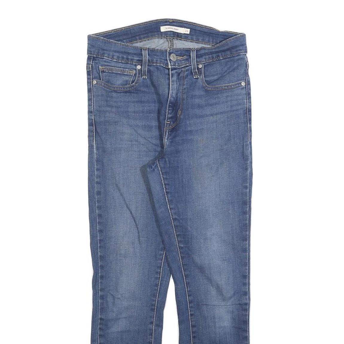LEVI'S Womens Slim Blue Denim Slim Jeans W26 L26 Classic Cotton Blend