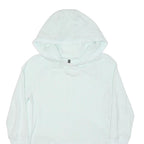 CALVIN KLEIN Womens White Plain Hoodie Pullover Basic Knit S Comfortable Casual