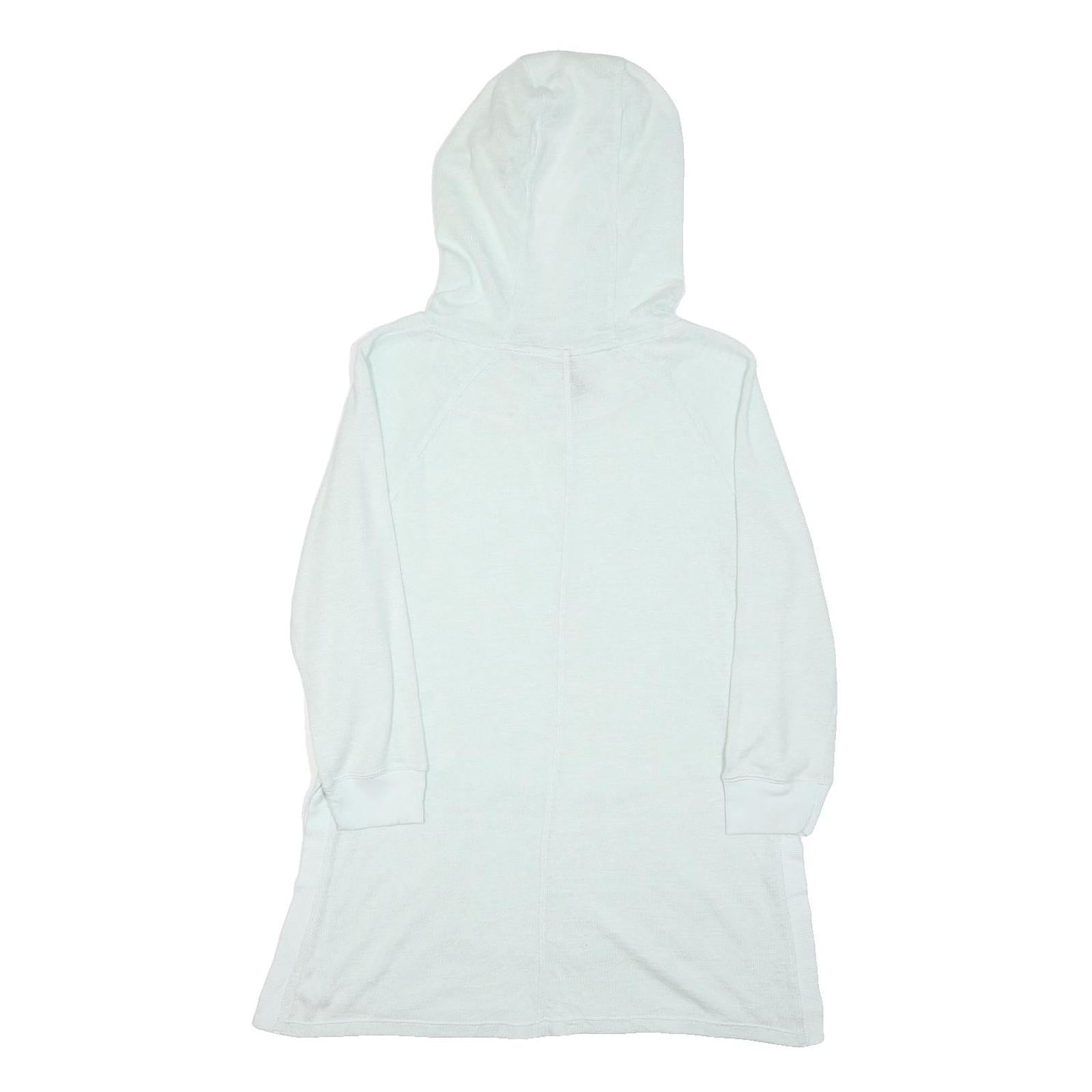 CALVIN KLEIN Womens White Plain Hoodie Pullover Basic Knit S Comfortable Casual
