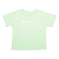 CHAMPION Womens T-Shirt Green S