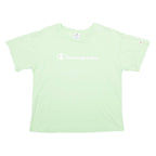 CHAMPION Womens T-Shirt Green S