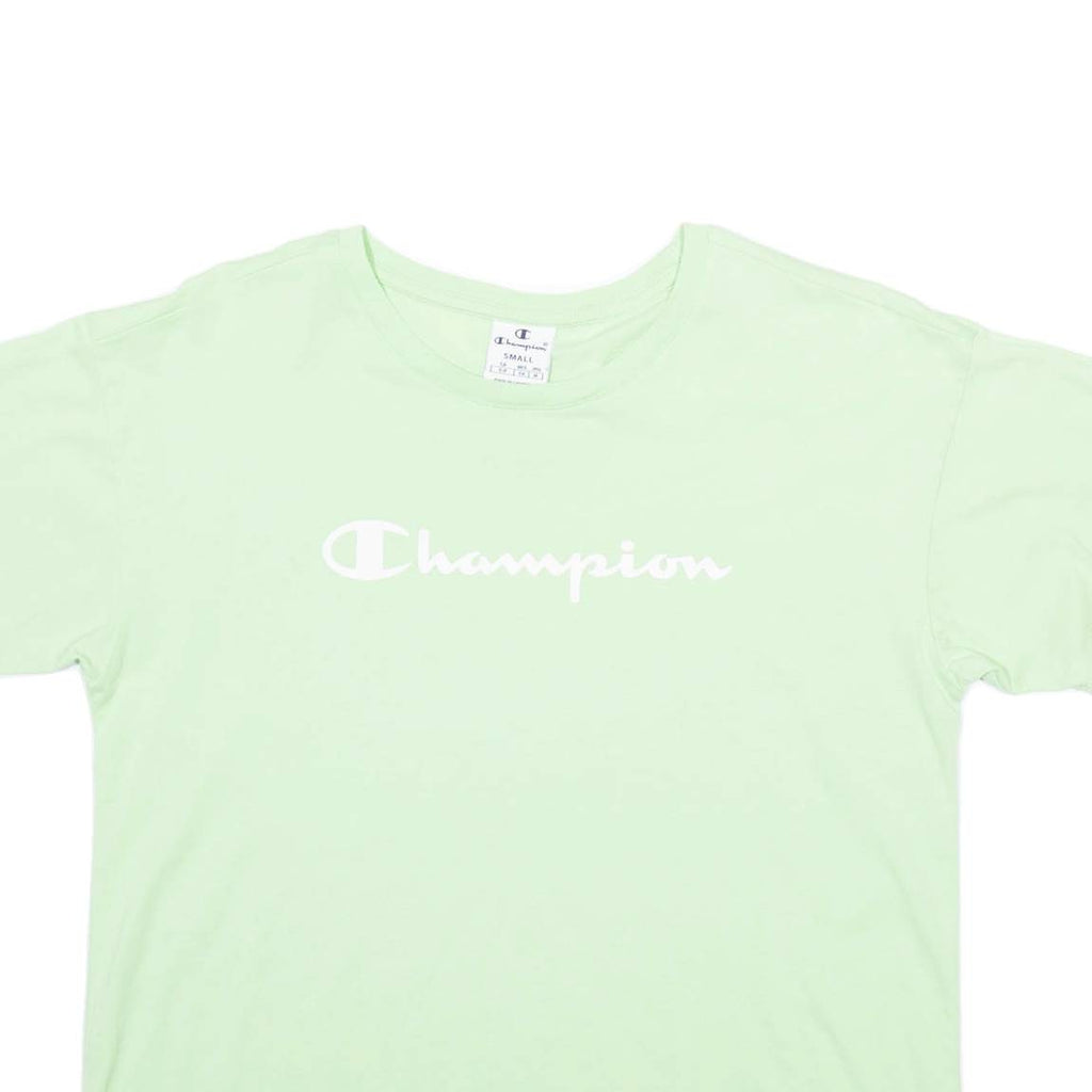CHAMPION Womens T-Shirt Green S