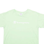 CHAMPION Womens T-Shirt Green S