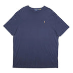 POLO RALPH LAUREN Mens Blue Classic T-Shirt XL Short Sleeve Crew Neck Cotton