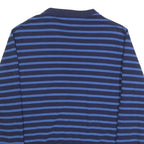 POLO RALPH LAUREN Mens Blue & Navy Stripe Crew Neck S Cotton Blend Sweatshirt