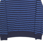 POLO RALPH LAUREN Mens Blue & Navy Stripe Crew Neck S Cotton Blend Sweatshirt