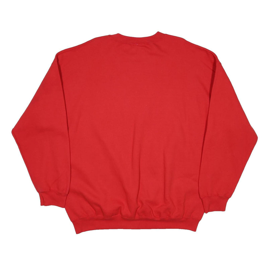OARSMAN Mens Red Emergency Medicine Print Crew Neck XL Sweatshirt Casual Cotton