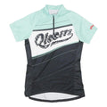 QLOOM Mens Mint Green & Black Modern T-Shirt S Short Sleeve Crew Neck Zipper