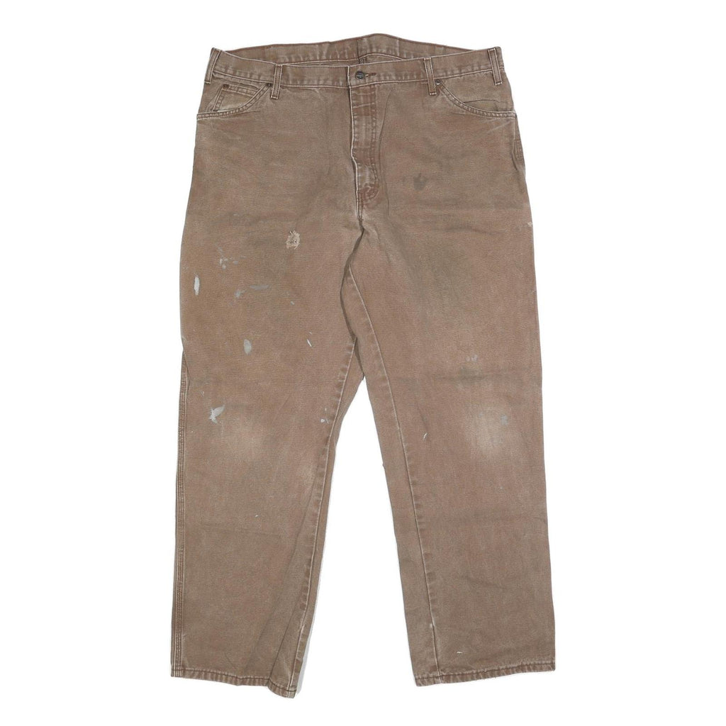 DICKIES Mens Jeans Regular Straight Denim Light W40 L32 Workwear Utility