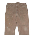 DICKIES Mens Jeans Regular Straight Denim Light W40 L32 Workwear Utility