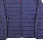 POLO STYLE Mens Blue & Red Lightweight Zip Jacket M Polyester Puffer Stylish