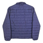 POLO STYLE Mens Blue & Red Lightweight Zip Jacket M Polyester Puffer Stylish