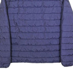 POLO STYLE Mens Blue & Red Lightweight Zip Jacket M Polyester Puffer Stylish