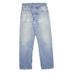 LEVI'S 501 Mens Blue Regular Straight Denim Cotton Medium W34 L32 Classic Fit
