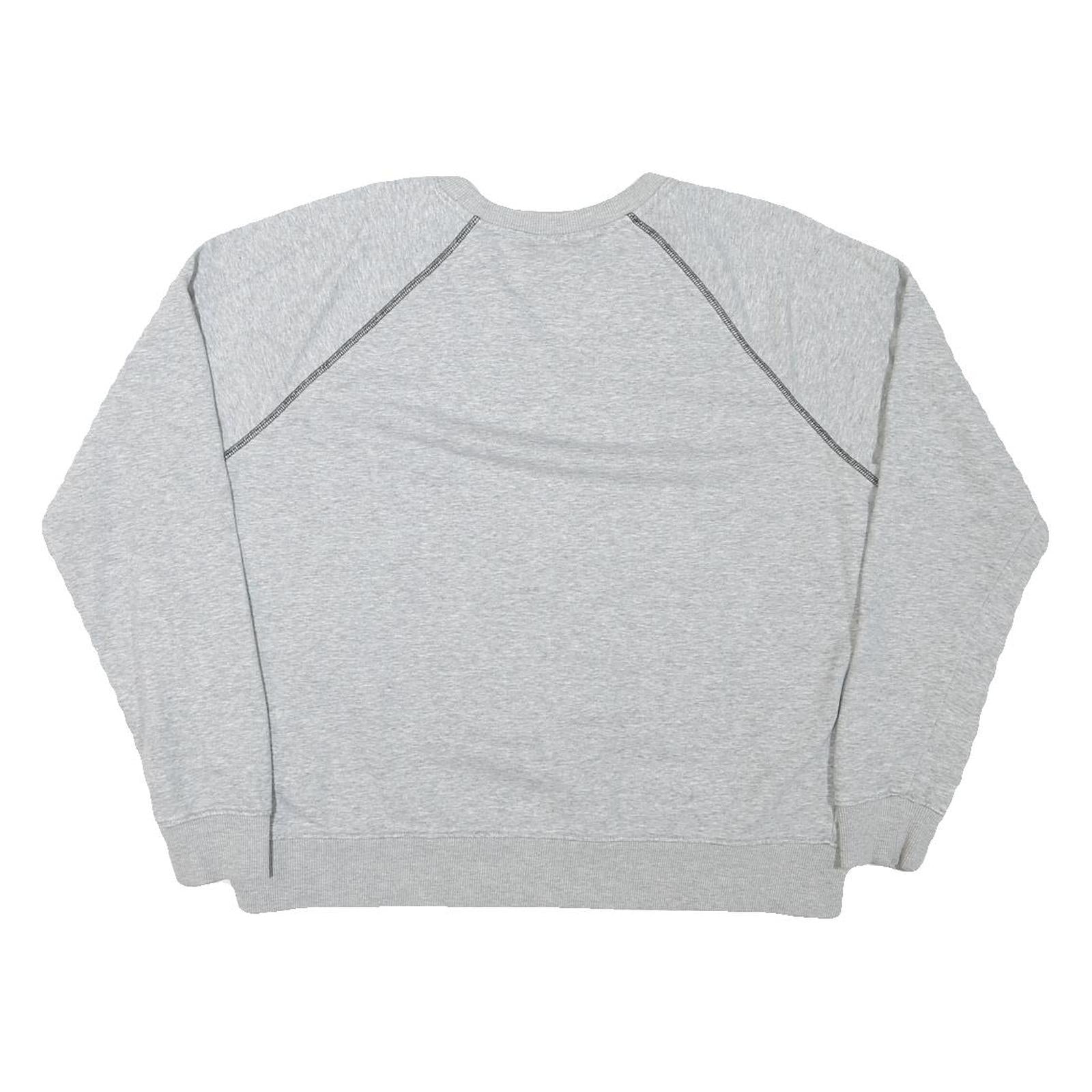 FILA Womens Grey Crew Neck 2XL Cotton Blend Pullover Sweatshirt Casual