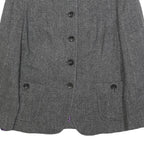 BOGNER Womens Grey Button Jacket XL Woven Classic Formal Tailored