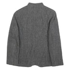 BOGNER Womens Grey Button Jacket XL Woven Classic Formal Tailored